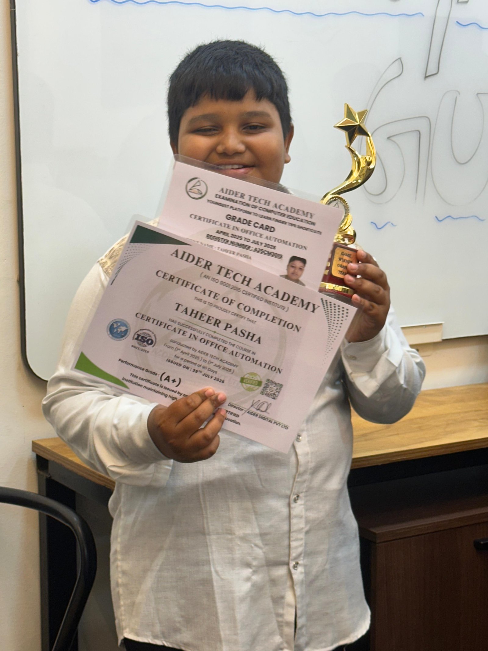 Practical session in progress - learning by doing is our motto at Aider Tech Academy.